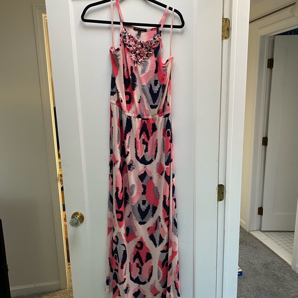 Banana Republic Knot Detail Pink Maxi Dress - Size S